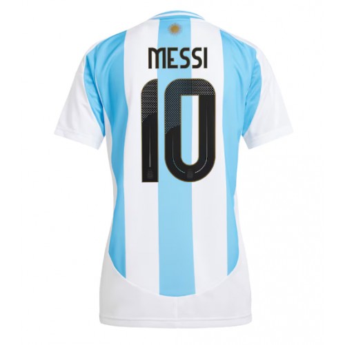 Fotbalové Dres Argentina Lionel Messi #10 Dámské Domácí Copa America 2024 Krátký Rukáv